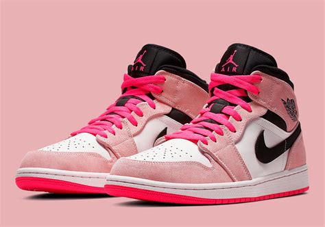 nike air jordan 1 mid pink beige|hyper royal jordan 1 pink.